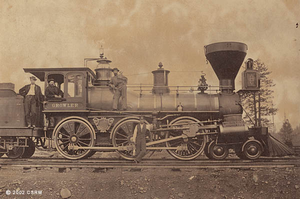 [Central Pacific Railroad steam locomotive No. 75]