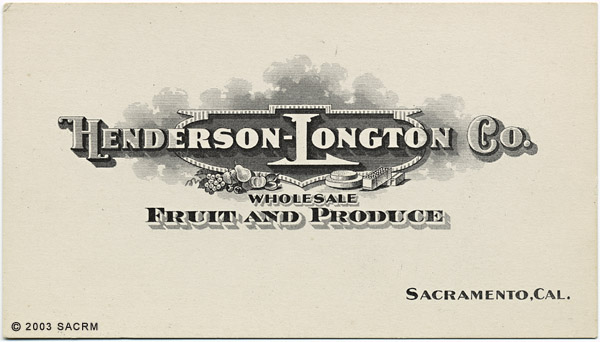 [Henderson-Longton Co. - Advertising Card]