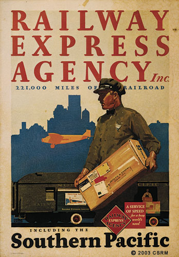 [Railway Express Agency poster]