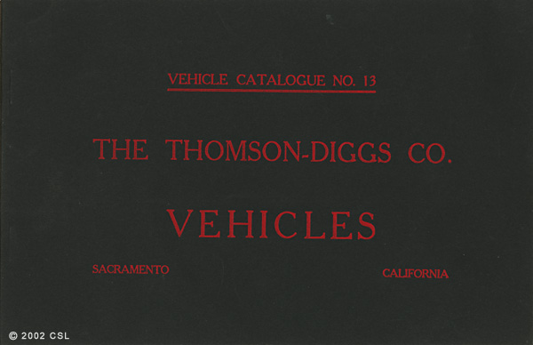 Hardware, farm implements and vehicles ; The Thomson-Diggs Co.