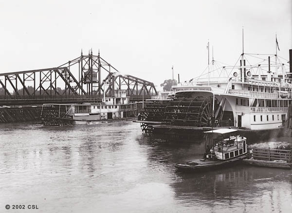 [Steamboats on the Sacramento River]
