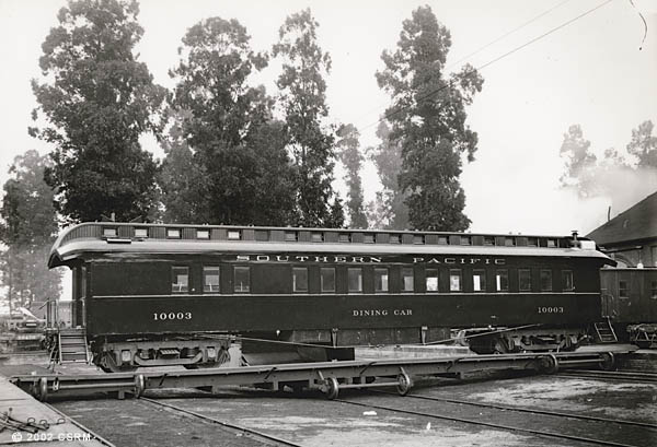 [Southern Pacific Railroad dining car No. 10003]
