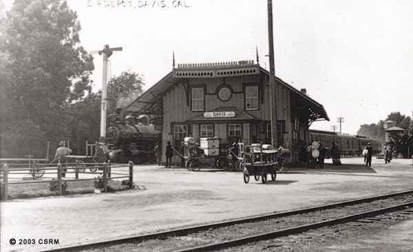 [Southern Pacific Railroad passenger station at Davis]