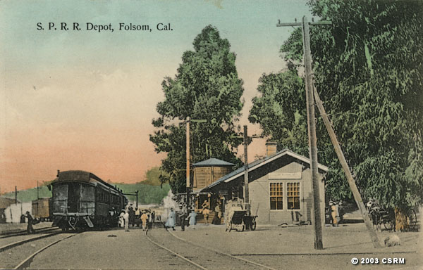 [Southern Pacific Railroad passenger station at Folsom]